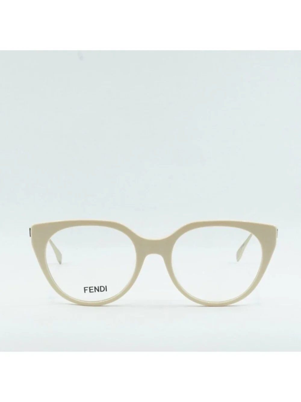 Fendi FE50010I 025 Eyeglasses Ivory 53mm Cat Eye Frame